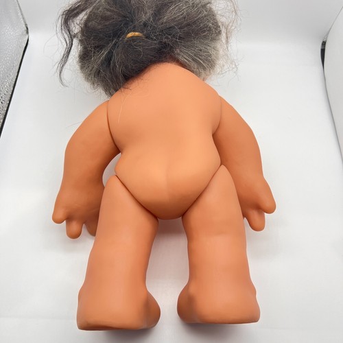 Rare Thomas Dam 14" Troll Doll Grandma Norfin Pink Clothes With White Design - Picture 10 of 14