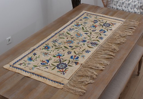 1.80' x 4.86' Wall Hanging Balkan Fabric VINTAGE FAST Shipment With UPS 11366
