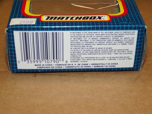 VINTAGE MATCHBOX MB-67 IKARUS COACH CITY LINE TOURIST ~ MINT IN OPEN BOX ! - Picture 4 of 4