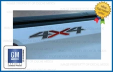 Set of 2 - 2020 4x4 Decals Stickers Parts Chevy Silverado FG5A1 red gray GM