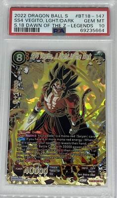 2022 DRAGON BALL SS4 VEGITO LHT DARK #BT18-147 S18 DAWN OF