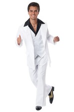 70's Era Disco Suit Saturday Night Fever Inspired Adult Costume