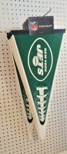 New York Jets NFL Soft Pennant 12"x30" Made in USA banner flag - Picture 2 of 3