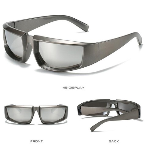 Punk Sonnenbrille kleines Gestell für Damen Herren Outdoor Sport Reiten winddicht Brille - Bild 17 von 18