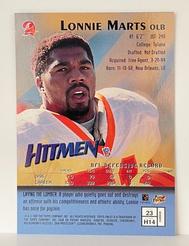 1997 TOPPS FOOTBALL FINEST w/Coating (Pick Your Card) - Picture 47 of 177