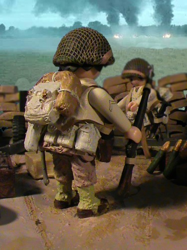 PLAYMOBIL CUSTOM US 457 TH ARTILLERY BATTALION  (NORMANDIA-1944) REF-0169 BIS - Imagen 8 de 12