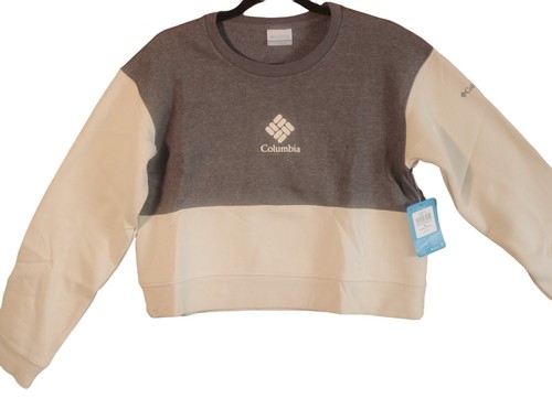 Columbia Womens Gray Beig Trek Cropped Crew Long Sleeve Sweatshirt Size M XXL - Bild 4 von 10