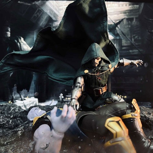 1/12 verdrahteter Cape Umhang + Robe Kleidung für 6" Doctor Doom Figur Modell Körper Zum Selbermachen - Bild 12 von 24