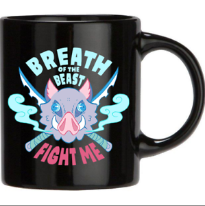 Demon Slayer Fight Me Breath Of The Beast Inosuke Funny Coffee Mug Tea Cup