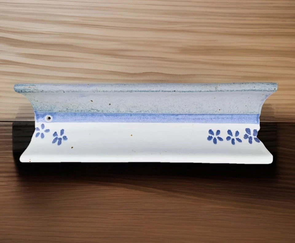 "Quemador bandeja incienso Studio Art Hively Pottery Monmouth Oregon esmaltado 14"" de largo" Foto 2 de 3