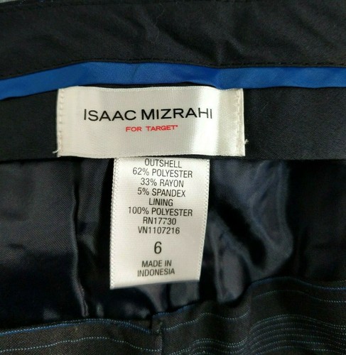 Isaac Mizrahi for Target Black Blue Pin Stripe Pencil Skirt Size 6 NWT - Picture 3 of 4