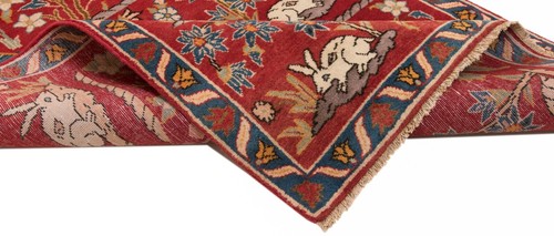 Kashan Handgeknüpfter Perserteppich 260 x 110 cm-Orient,Carpet,Rug,Läufer,Rot - Picture 8 of 11