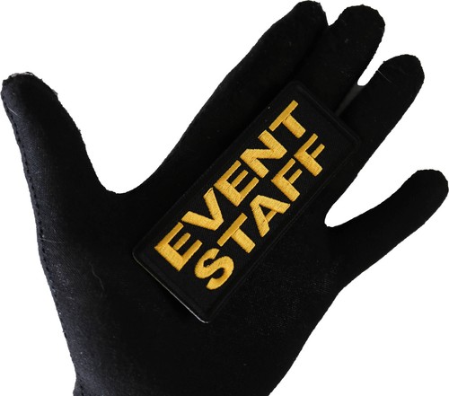 Event Staff Patch Yellow- 4x1.5 inch - P6969 - Picture 3 of 5