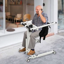 Electric Patient Lift Transfer Chair, Foldable Wheelchair And Car Transfer