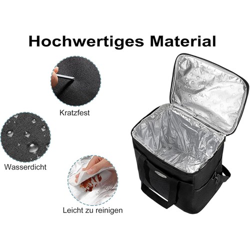 Cooler Bag Picnic Bag 16 Litre Insulated Bag Shopping Bag Cooler Foldable - Picture 9 of 14