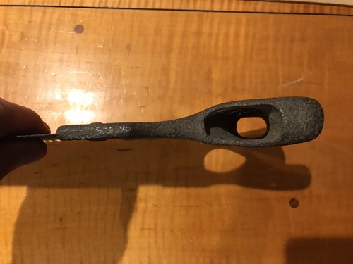 Primitive Antique Ice Saw 27" Inch Blade Cast Iron Handle Early Dead Straight - Picture 9 of 22