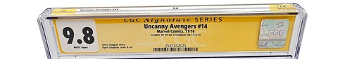 Uncanny Avengers #14 CGC 9.8 Signed Ryan Stegman (Marvel Comics November 2016) - Picture 3 of 3