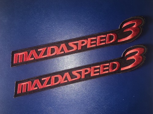 Set Of Six (6) MazdaSpeed3 Embroidered Patches 9”x 2” Mazda - Picture 2 of 3