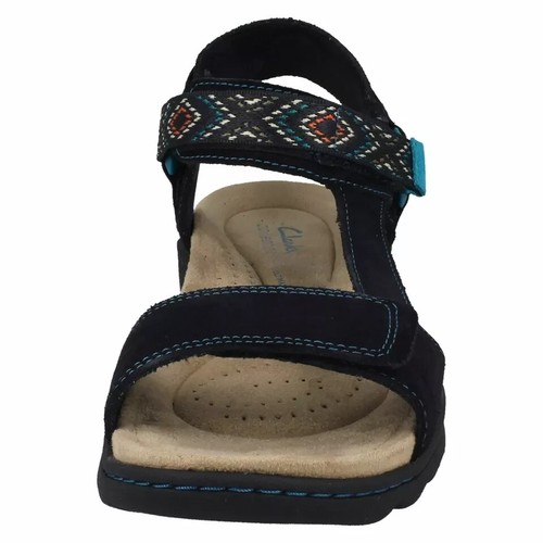 *VERKAUF* Damen Clarks Amanda Step Wildleder Flach Geh Sandalen - Picture 13 of 19