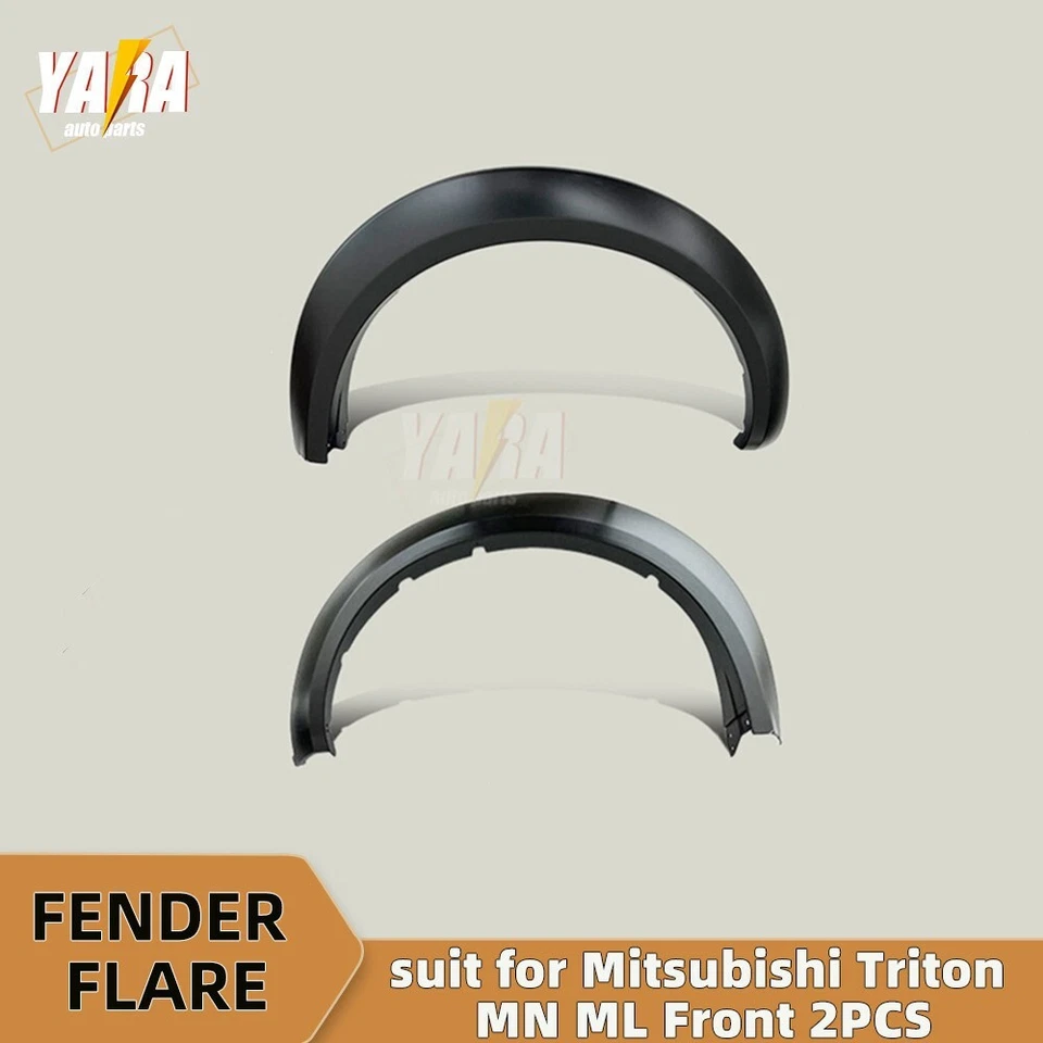 Suit Mitsubishi Triton MN ML 2006-2015 Fender Flares Wheel Arch Matte black 2pcs - image 2 of 3
