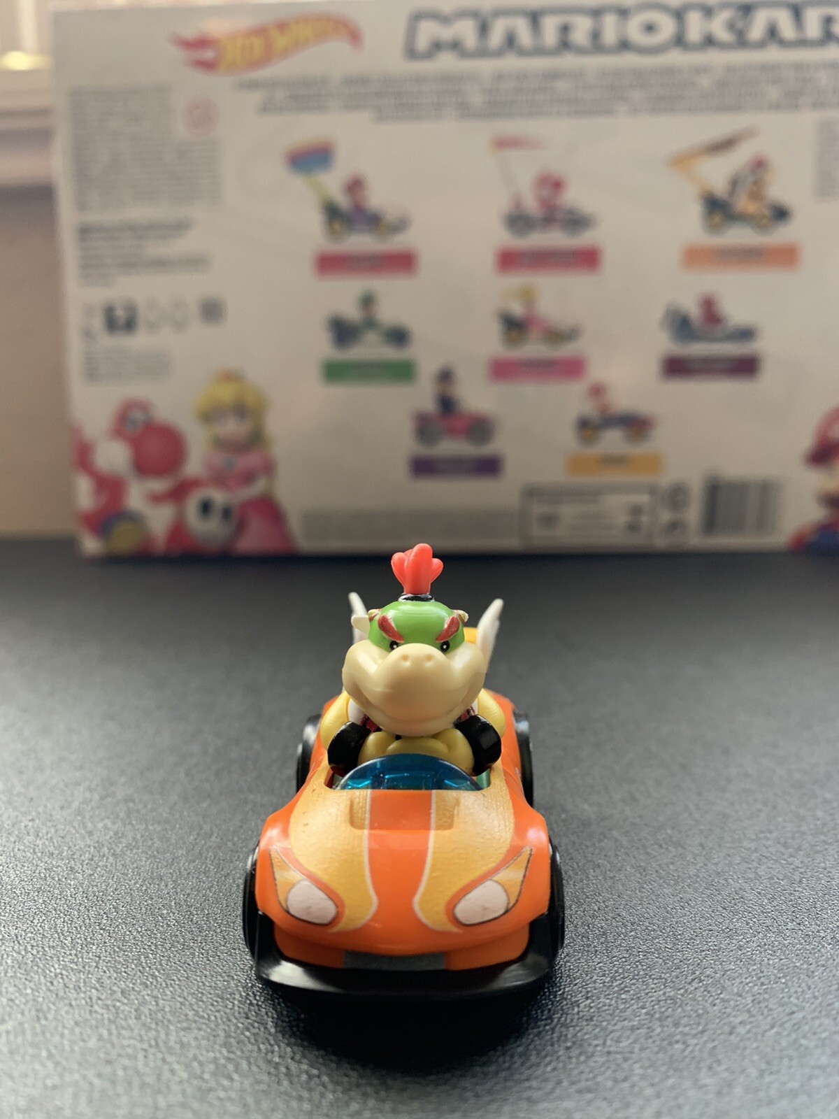 Custom hot wheel Mario Kart Bowser Jr. Wild Wing New!!!!. Never played
