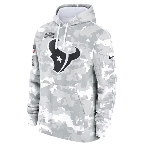 HOUSTON TEXANS NIKE Arctic Camo 2024 Salute to Service Hoodie XL