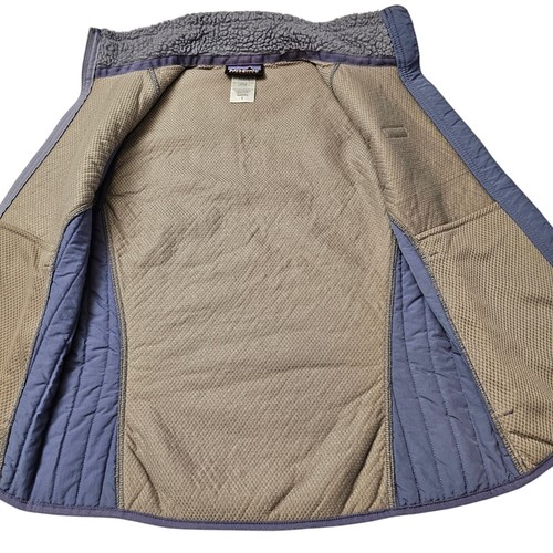 Patagonia Synchilla Women's Small Retro-X Fleece Vest Purple Full Zip 23080 - Afbeelding 5 van 9