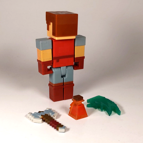 Minecraft Dungeons Hal Action Figure Complete Mojang Mattel 3.25 Loose - Picture 4 of 7