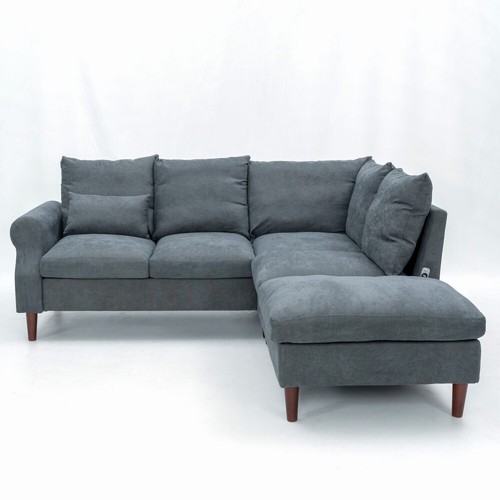 Panana 5 Seat Sectional Sofa Couch,L shaped Sofa with Built in USB Port Chaise - Picture 2 of 132