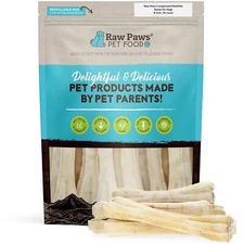 Raw Paws Compressed Rawhide Bones for Dogs, 8-inch, 10-Count - Packed in USA ...