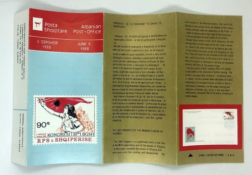 10th Woman Congress. Sc. 2273 Mi. 2361 Circular 1988 Albania booklet - Picture 3 of 4