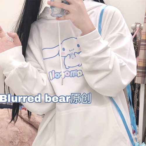 Cinnamoroll Hoodie Pullover Girls Sweatshirt Cute Long Sleeve Top Hooded Sweater - Picture 4 of 18