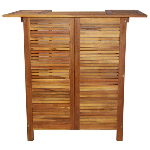 vidaXL Bar Table 110x50x105 cm Solid Acacia Wood HEE - Picture 4 of 9