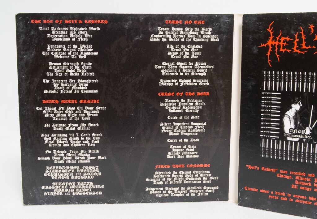CIANIDE Hell's Rebirth Doom Death Metal CD Rare Bonus Tracks