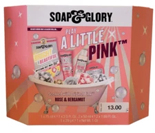 New Soap & Glory Play a Little Pink Original Pink, GIFT SET