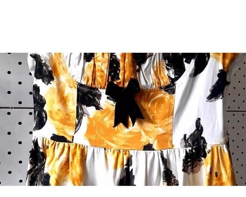 Pinup Damenbekleidung gelb Rose Evelyn SELTEN L neu mit Etikett Deadly Dames Kleid Made in USA - Bild 9 von 24
