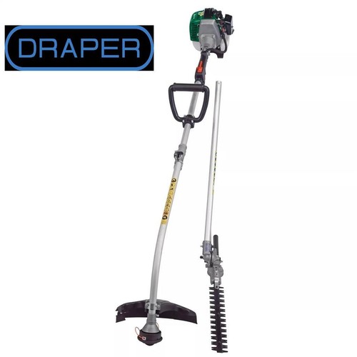 DRAPER GRASS STRIMMER & HEDGE TRIMMER POLE CUTTER 2 IN 1 PETROL 33CC 2HP 16056 - Picture 5 of 5