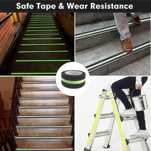 5M PVC Frosted Anti-Slip Tape Stair Safety Grip Tape High Viscous Luminous Tape - Picture 10 of 12