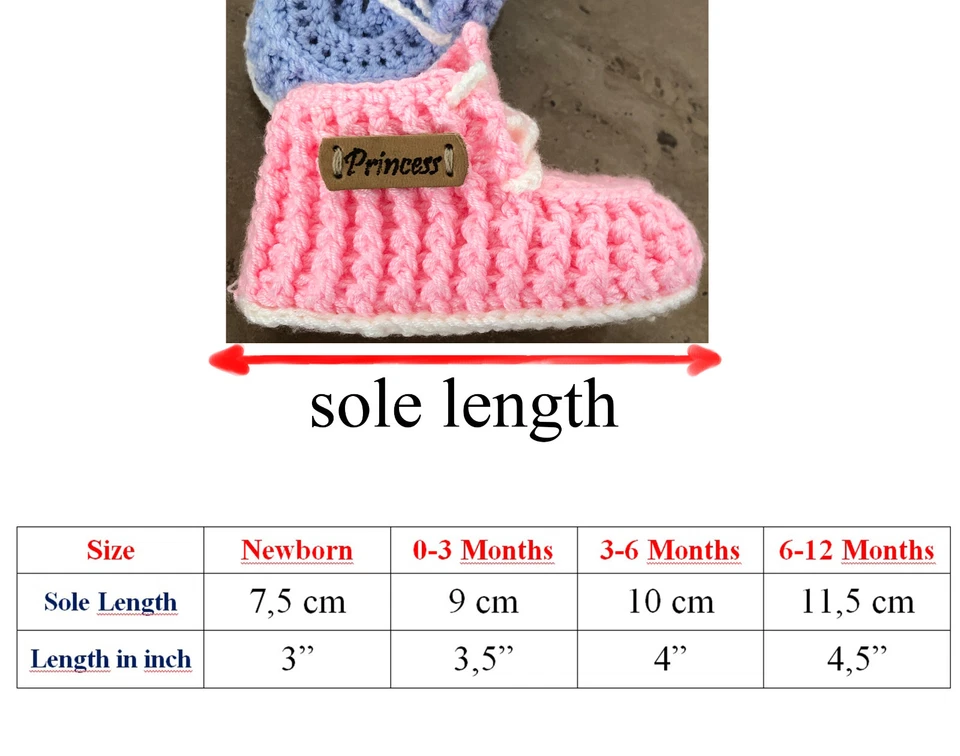 Вязание крючком baby boy shoes, новорожденного ребенка пинетки, подарки для новой мамы недоношенных крючком - Изображение 4 из 4