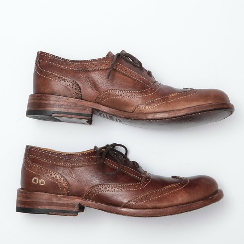 Bed Stu Corsico Tan Driftwood Brown Wingtip Oxfords - Men's 8.5 - Picture 2 of 5