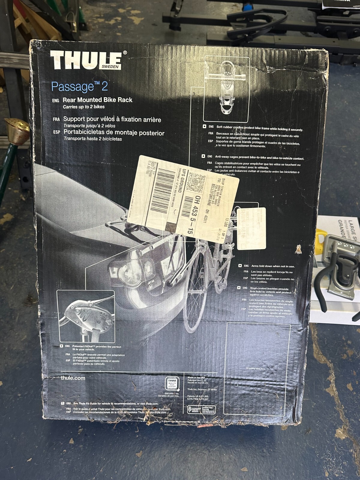 Thule Passage 2 Bike Trunk Mount Carrier
