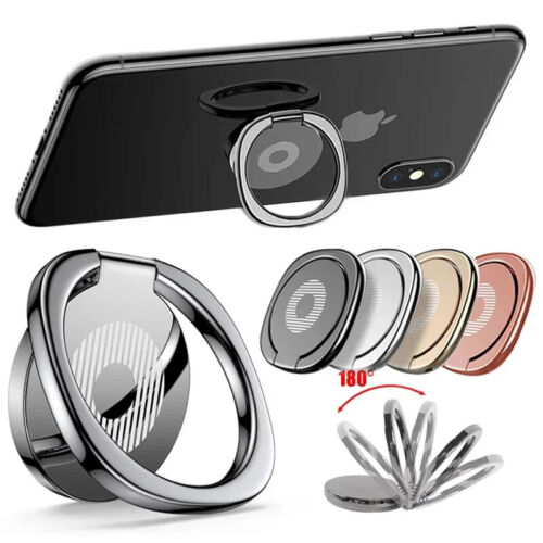 Car Phone Ring Holder Finger Grip 360° Rotate Stand Mount for Mobile Phones - Picture 2 of 56