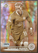 2022-23 Topps Stadium Club Chrome UCL Chelsea RC Mykhailo Mudryk Sepia Wave /75