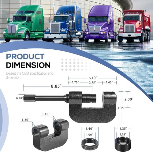 Tool 16002 Brake Anchor Pin Press for Semi Trucks Class 6-8 Transportation Truck - Picture 7 of 11