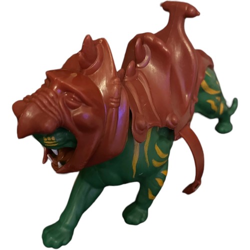 VTG 1981 He-Man Green Battle Cat & Armor Masters Of The Universe MOTU Cringer - Picture 4 of 24
