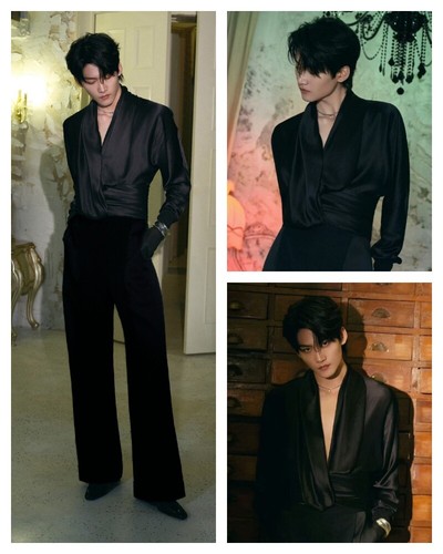 French American Style Men's Long Loose Dress Pants Bootcut Trousers Casual Party - Bild 8 von 12