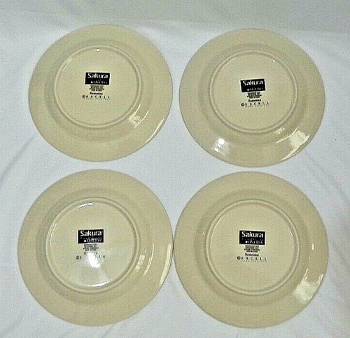 4er Set Sakura by Oneida "Sonoma" 8 1/8" Salatteller - fast neuwertig! - Bild 2 von 8