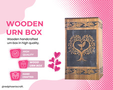 Wooden Urns Box and Casket for Ashes Pet Cat Dog Urn Burial Funeral Memorial Urn