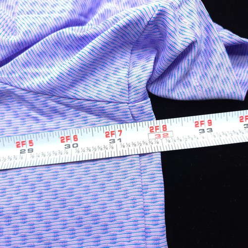 NIKE GOLF POLO SHIRT -4XL- PURPLE BLUE JACQUARD DOT STRETCH PERFORMANCE DRI-FIT - Picture 10 of 12