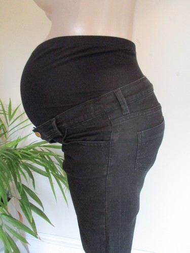 JEANS AJUSTADOS NEGROS DENIM OVER BUMP TALLA 10 DE ASOS Maternity - Imagen 2 de 3